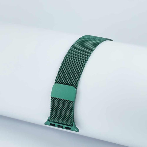 Ремешок для Apple watch 42/44/45mm Milanese Loop Band Pine green